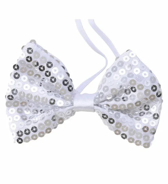 Pajarita Plateada con Lentejuelas COMPLEMENTOS Widmann