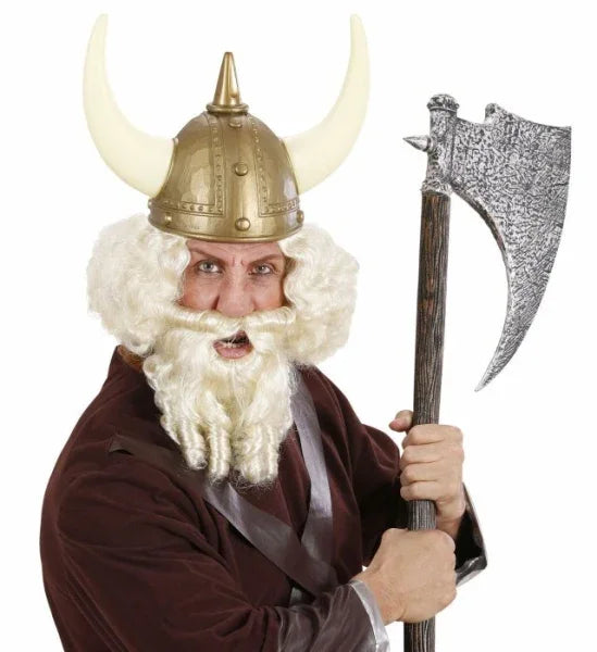 Peluca Rubia con Barba con Tirabuzones COMPLEMENTOS Widmann