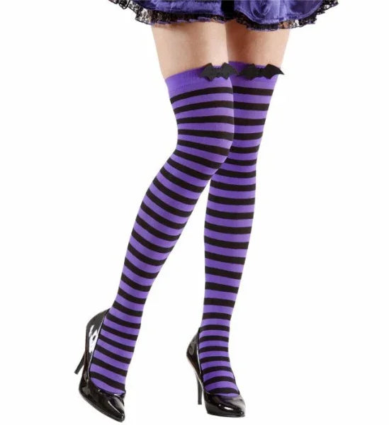 Medias de rayas con murciélago COMPLEMENTOS Widmann