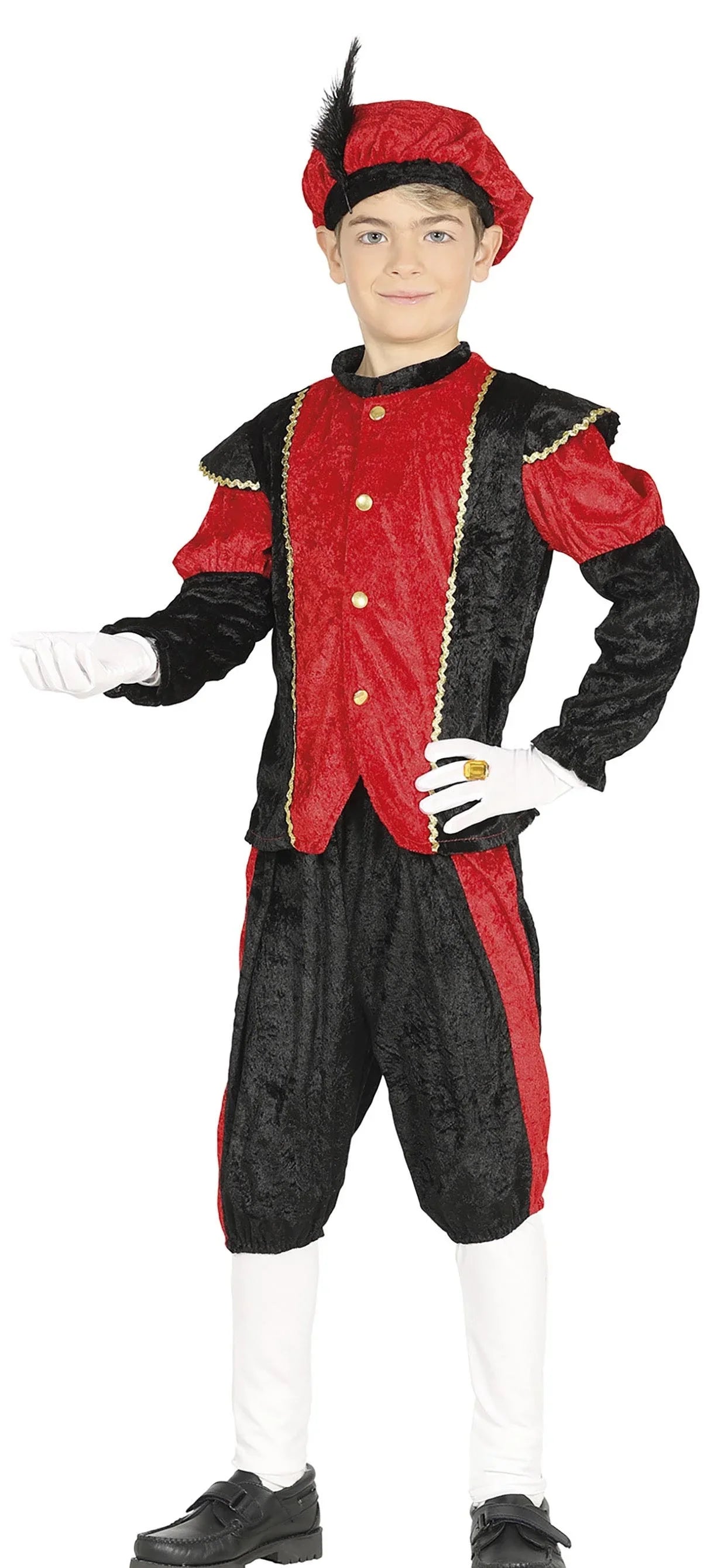 Disfraz de Paje de los Reyes Magos Rojo Infantil Reyes Magos y Pajes Guirca