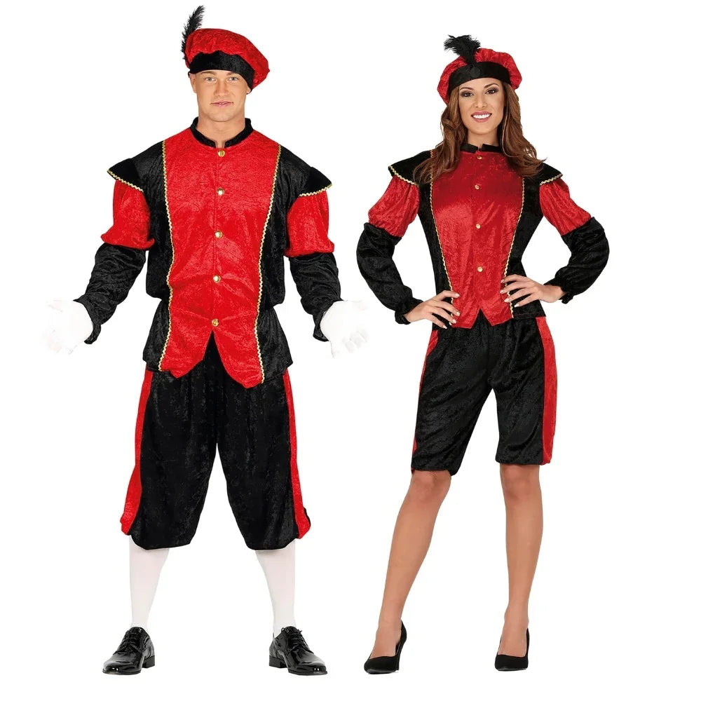 Disfraces en Pareja de Paje de los Reyes Magos Rojo Pajes Reales Disfraces Simon