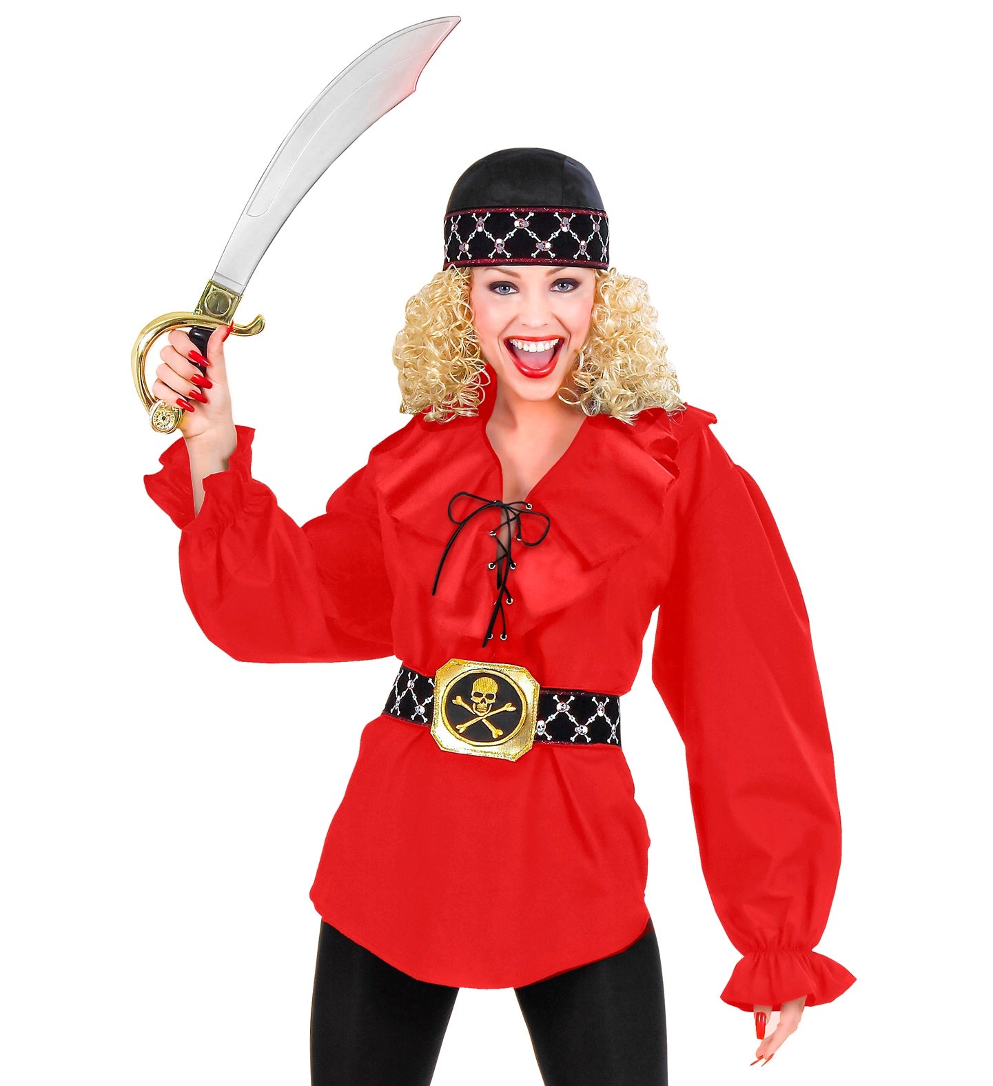 Camisa Pirata Roja para Mujer Chaquetas, Chalecos y Camisas Widmann