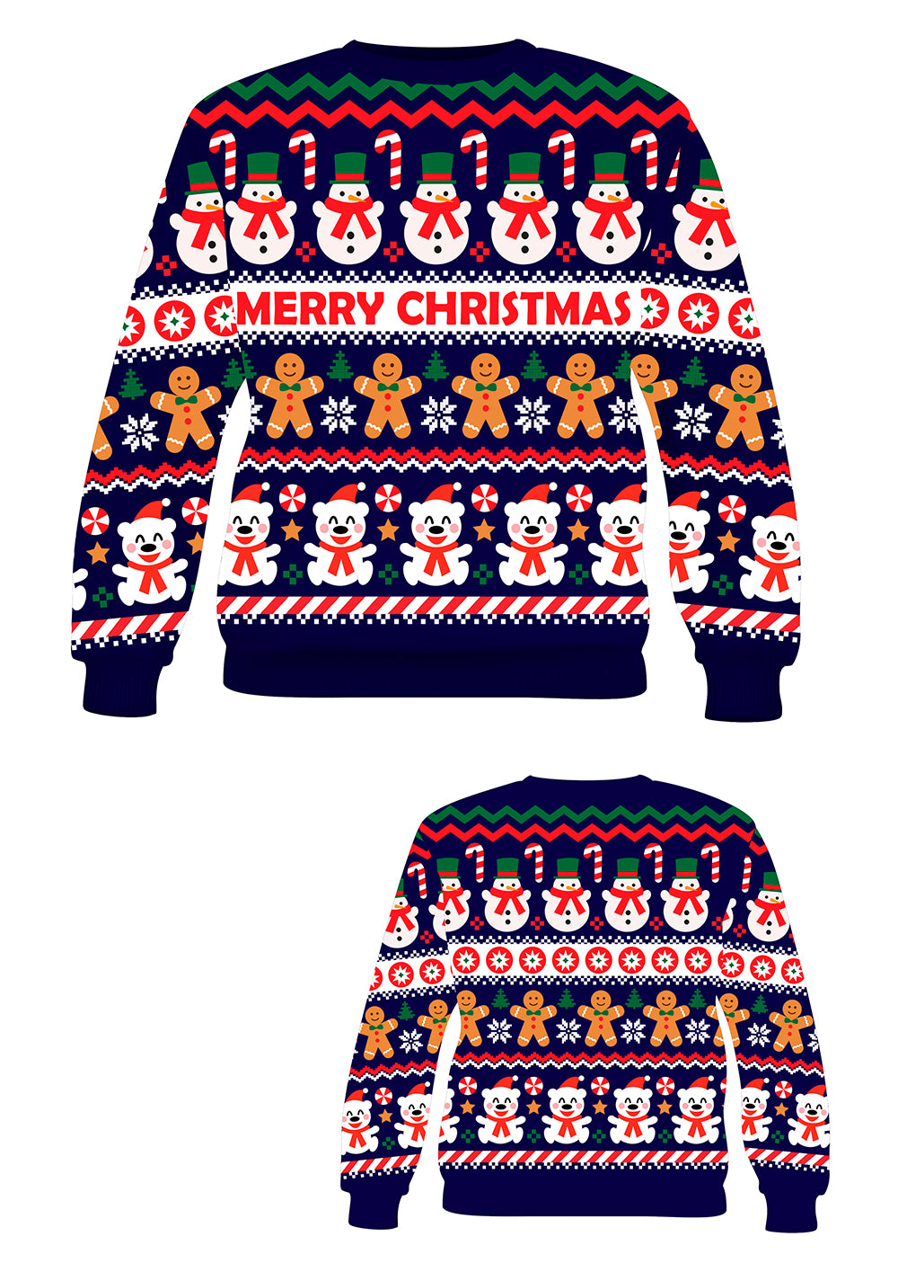 Jersey con Motivos Navideños para Mujer Jerseys Navideños Guirca