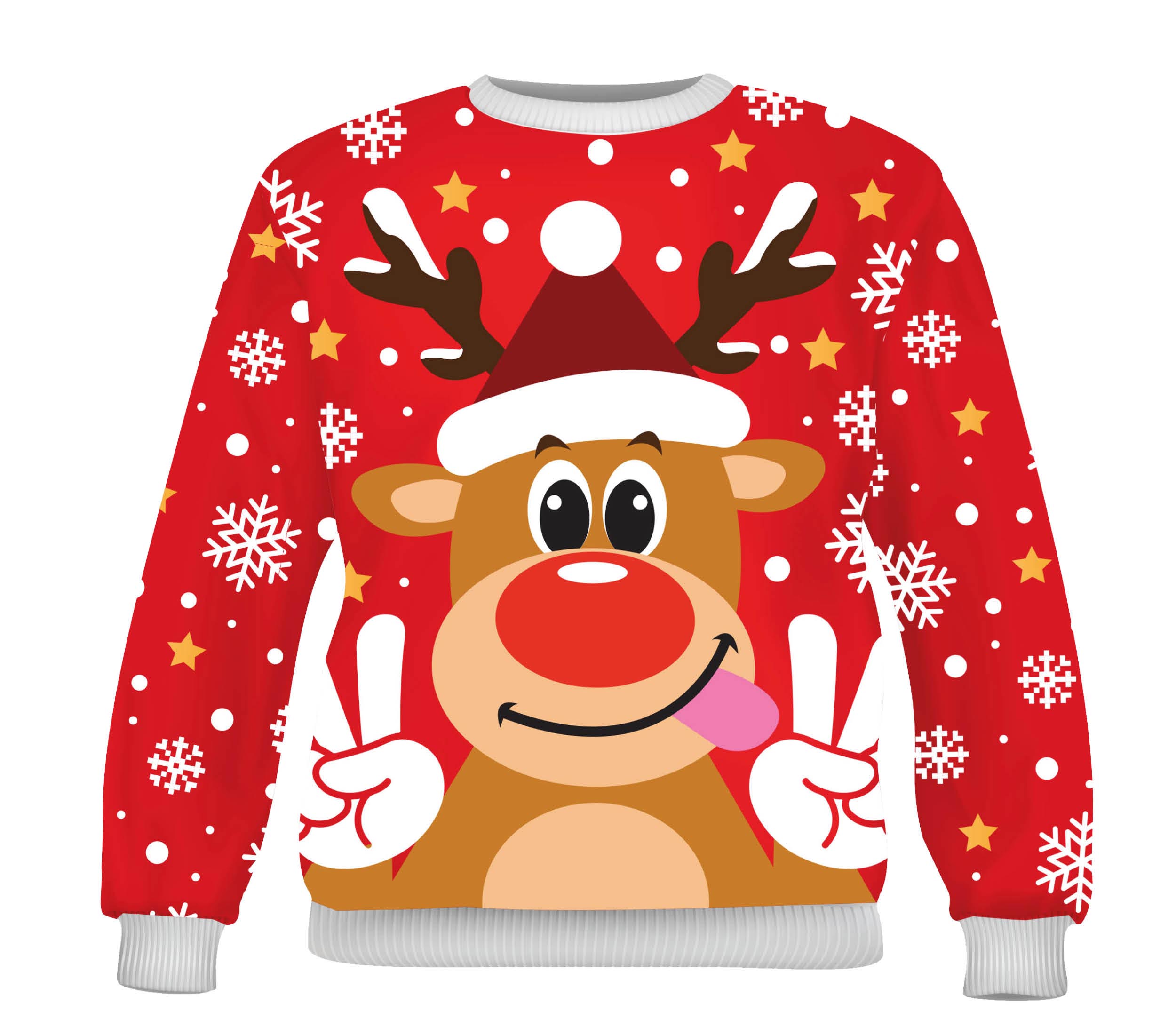 Jersey Reno Navideño Rojo Infantil Jerseys Navideños Guirca
