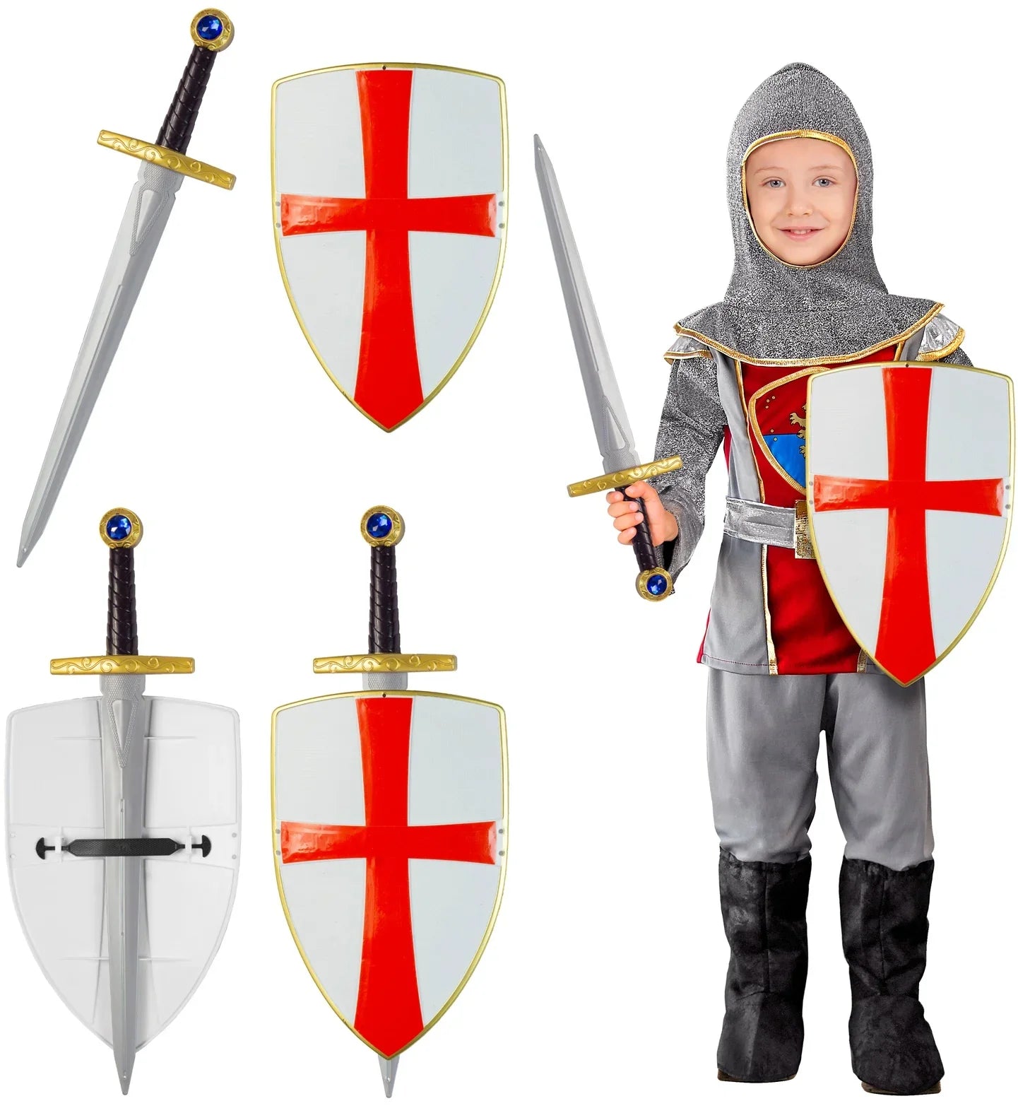 Espada y Escudo de Caballero Templario Infantil Complementos Medievales Widmann