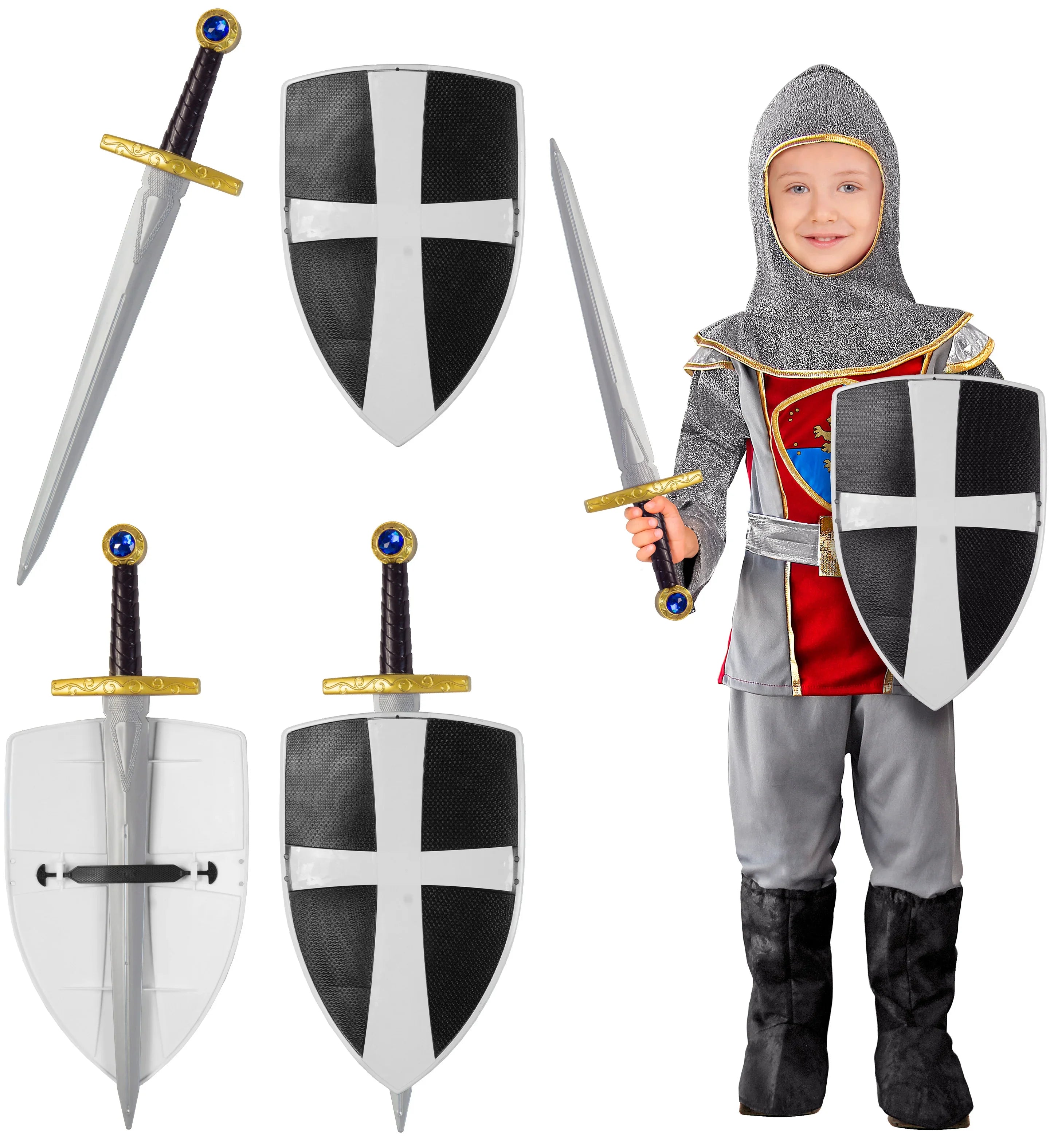 Espada y Escudo de Caballero Hospitalario Infantil Complementos Medievales Widmann