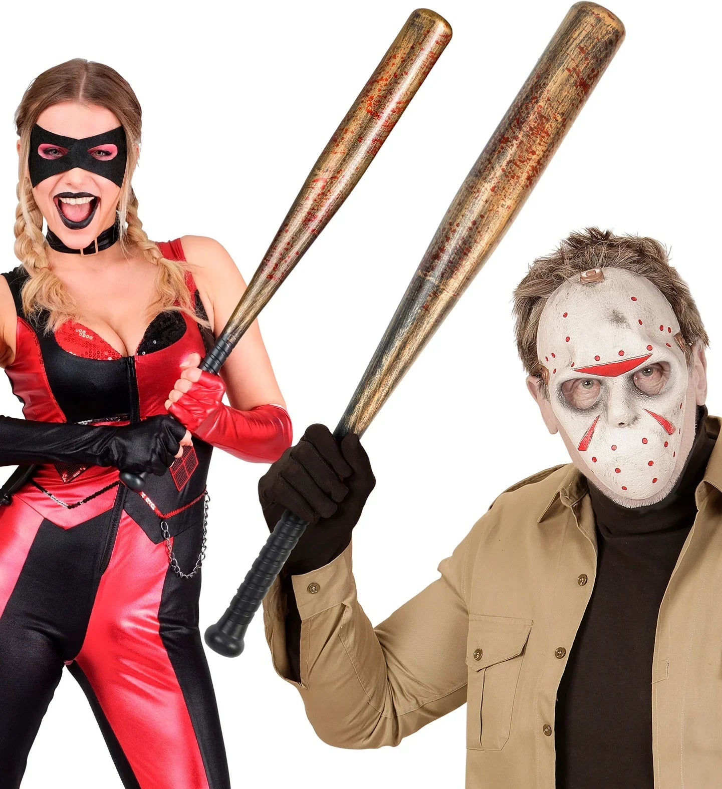 Bate de Béisbol con Sangre de 72cm Accesorios Halloween Widmann