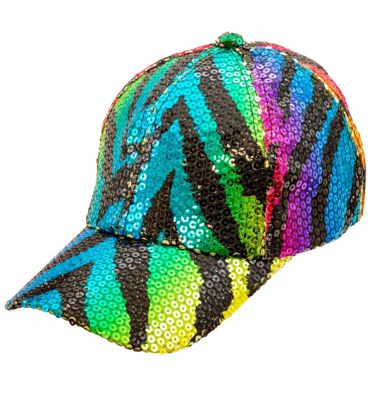 Gorra de Lentejuelas Multicolor Estampado de Tigre Sombreros y Gorros Widmann