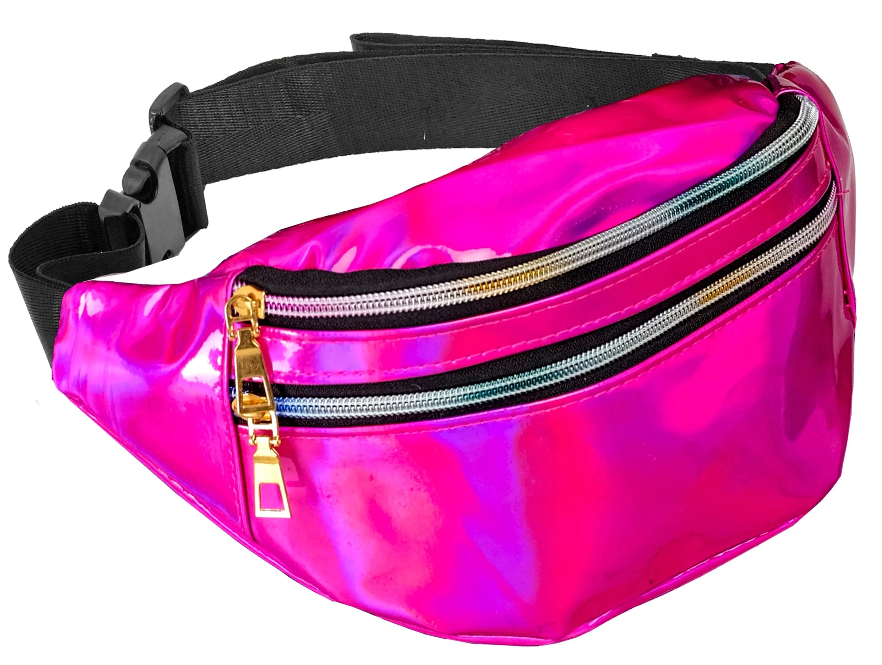 Riñonera Holográfica Años 80 Rosa Años 80 Widmann