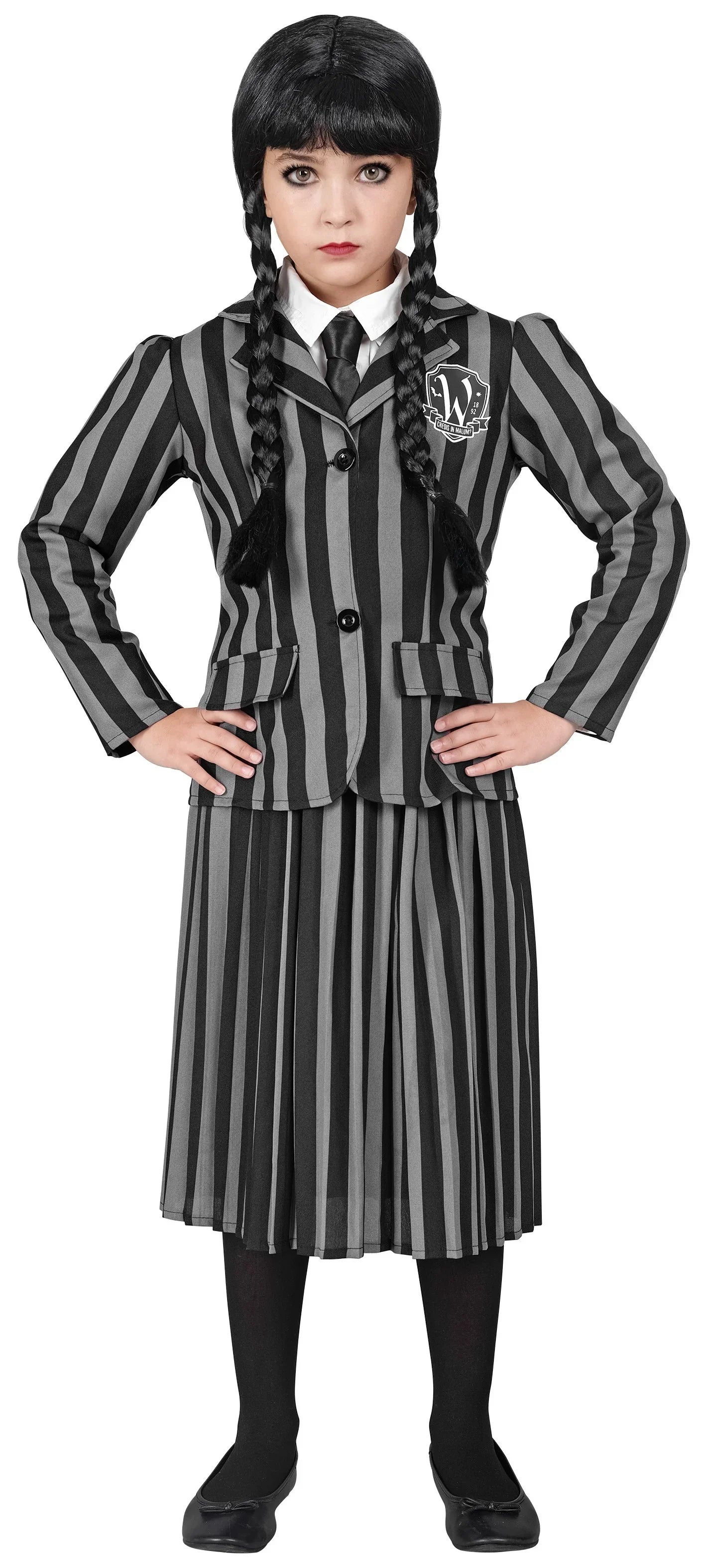 Disfraz de Miércoles Uniforme Nevermore para Niña Miércoles Addams Widmann