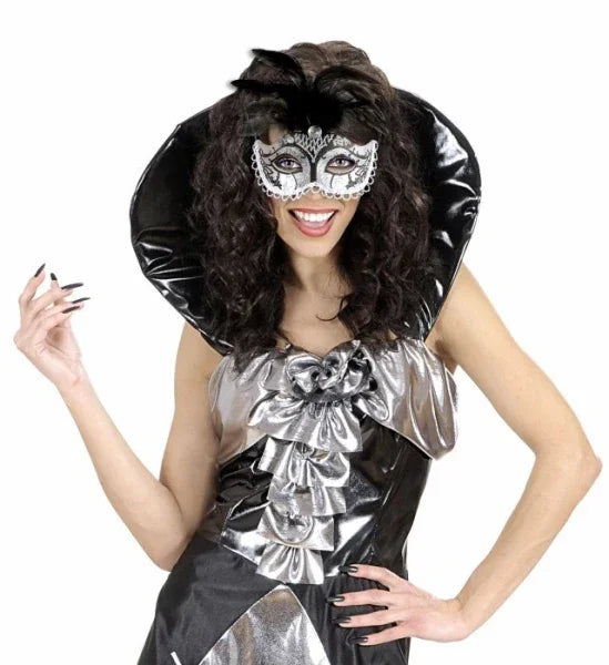 Mascara decorada y con pluma COMPLEMENTOS Widmann