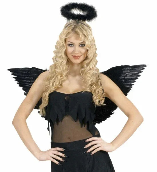 Alas de plumas naturales Negras COMPLEMENTOS Widmann