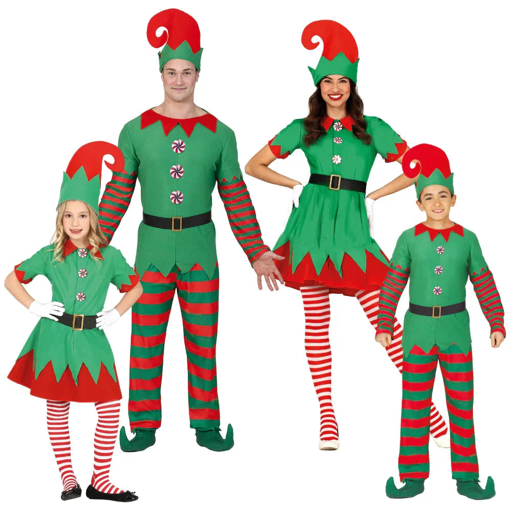 Disfraces para Grupo de Elfos Navideños de Papá Noel Elfos Navideños Disfraces Simon