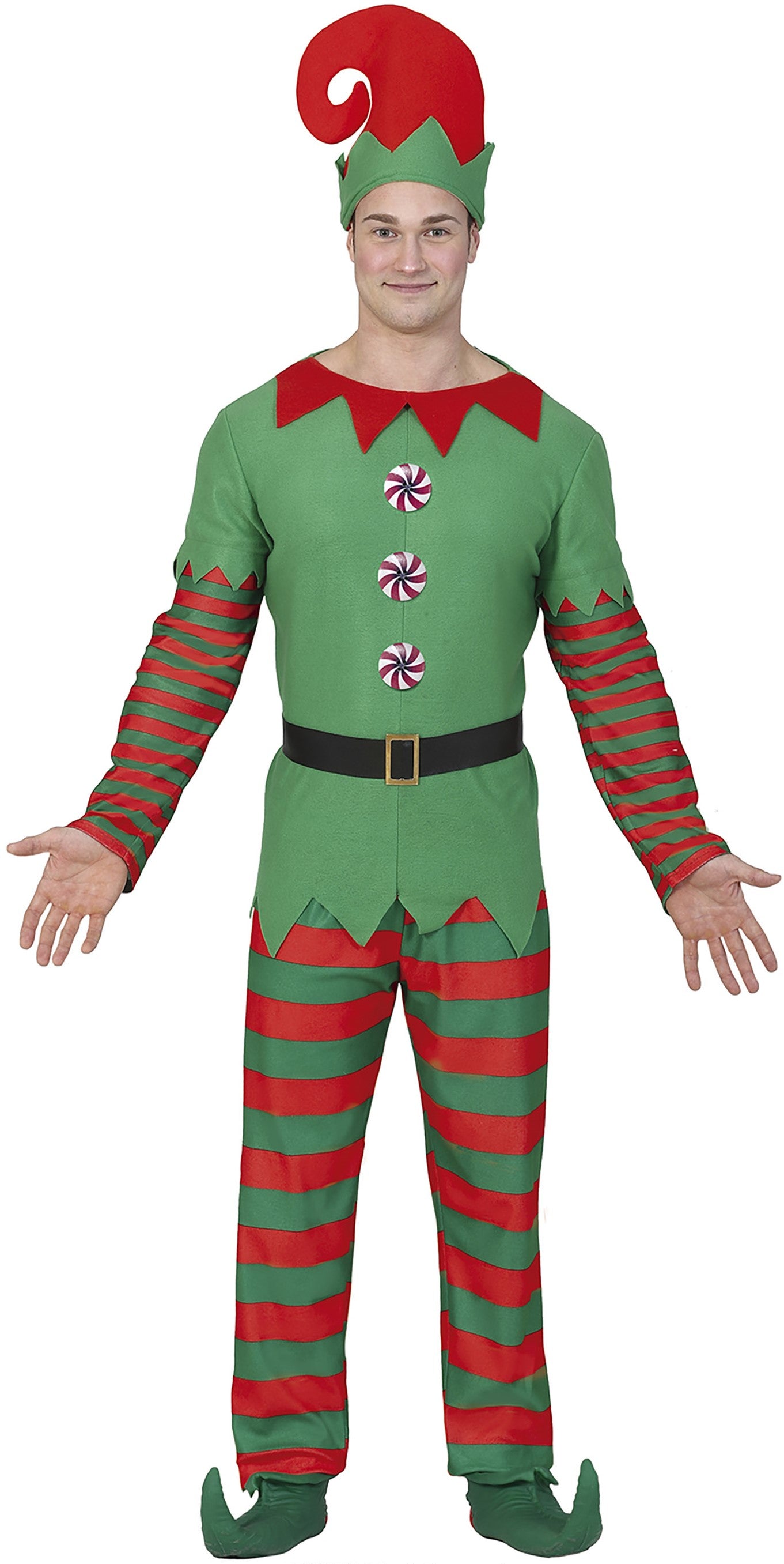 Disfraces en Pareja de Elfos Navideños de Papá Noel Elfos Navideños Disfraces Simon