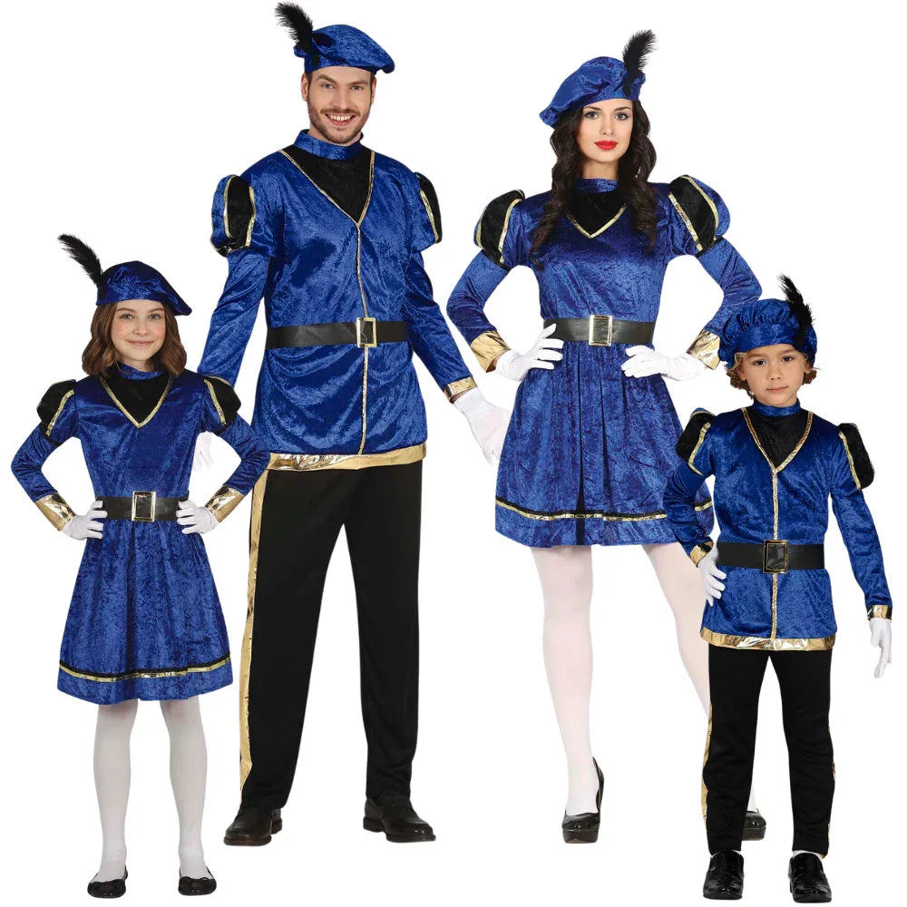 Disfraces para Grupo de Paje Real Azul Pajes Reales Disfraces Simon