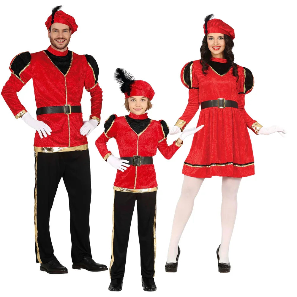 Disfraces para Grupo de Paje Real Rojo Pajes Reales Disfraces Simon