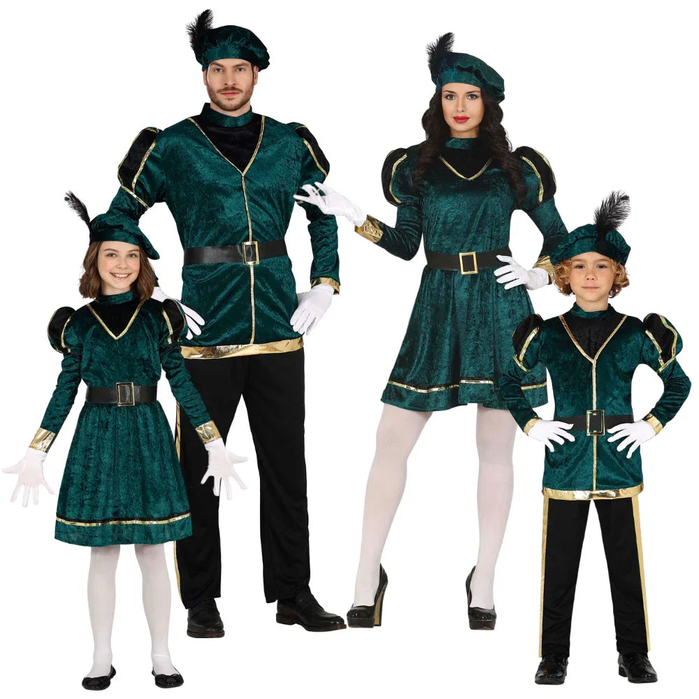 Disfraces para Grupo de Paje Real Verde Pajes Reales Disfraces Simon