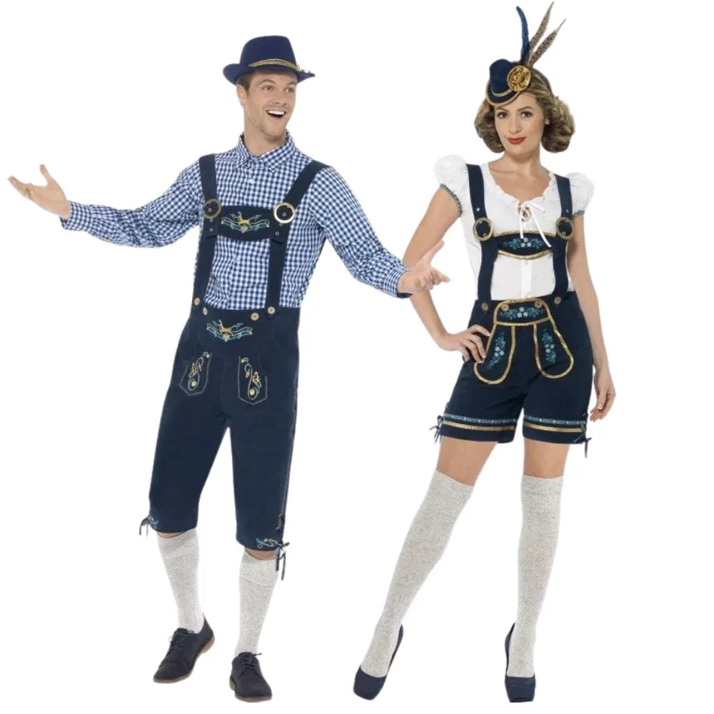 Disfraces en Pareja de Tiroleses Azules Tiroleses Oktoberfest Disfraces Simon