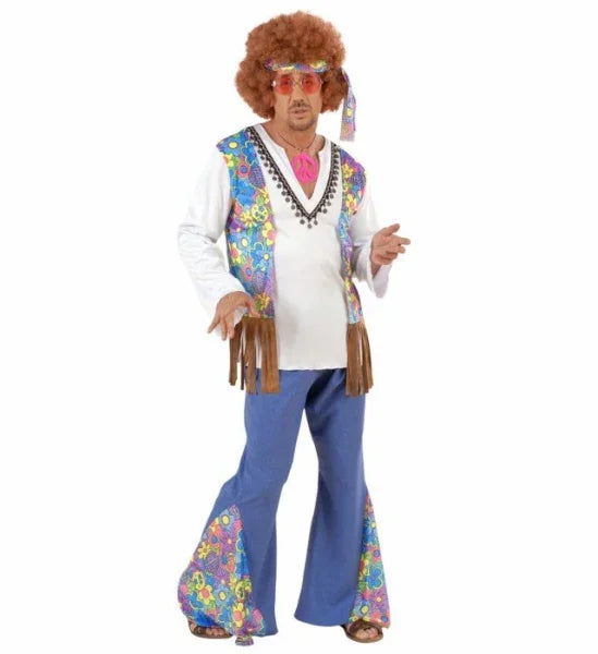 Disfraz de Hippie con Chaleco Adultos Widmann