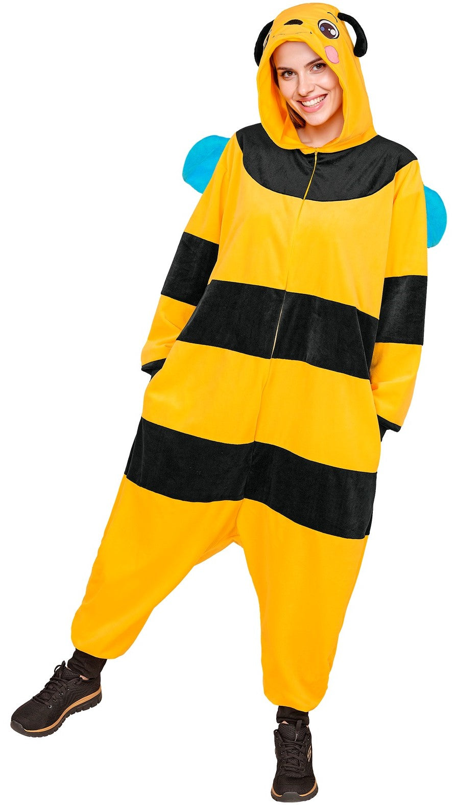 Disfraz de Abeja Pijama de Peluche para Adulto