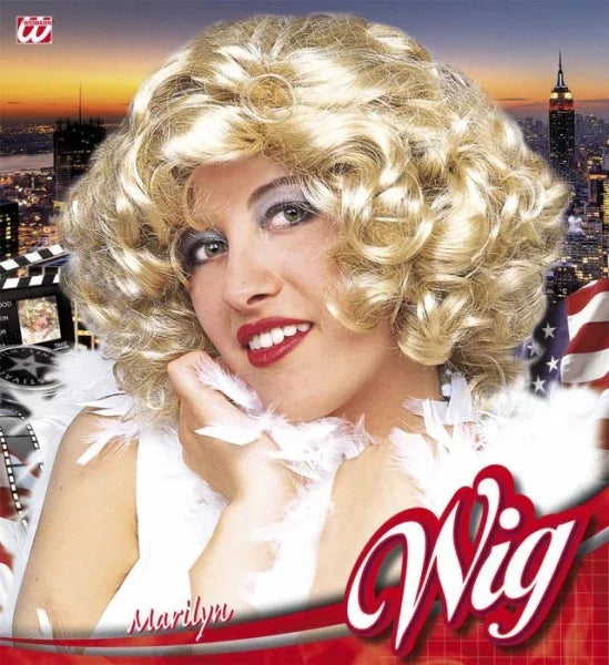 Peluca Rubia con Rizos de Marilyn Monroe COMPLEMENTOS Widmann