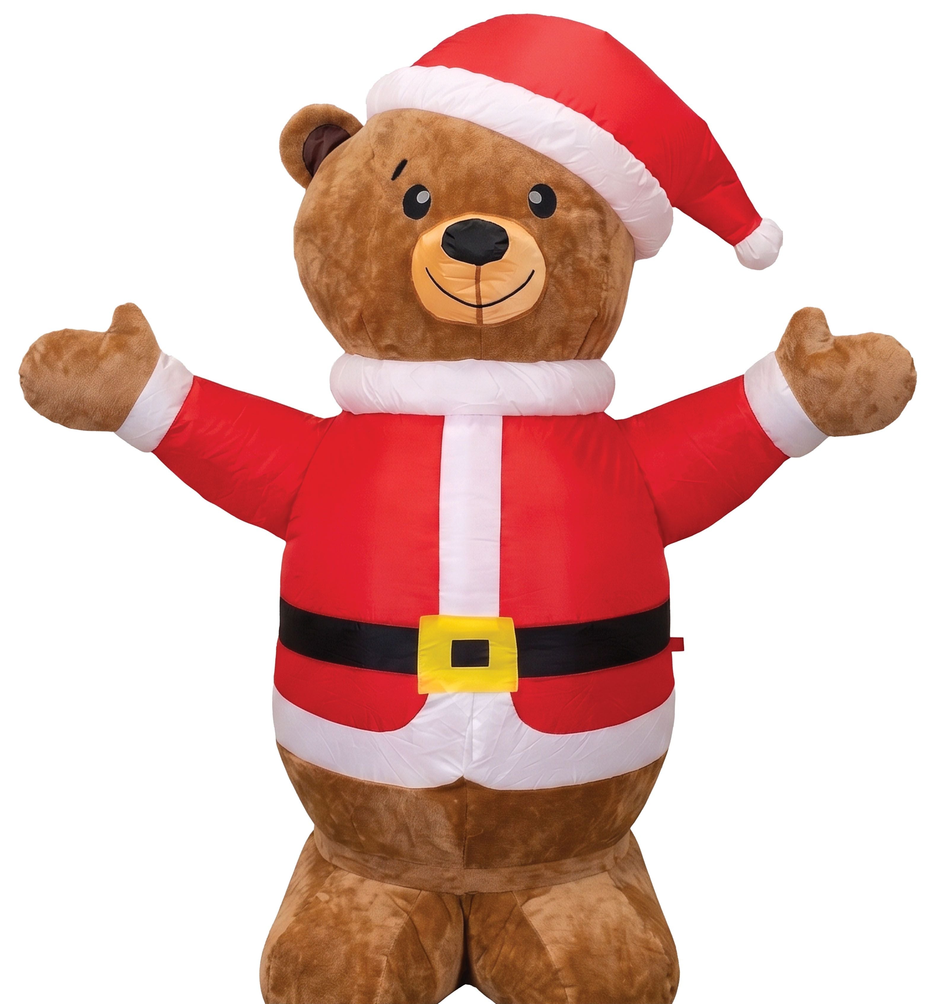 Osito de Navidad Hinchable con Luz de 120cm