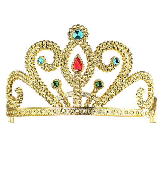 Tiara dorada y decorada COMPLEMENTOS Widmann