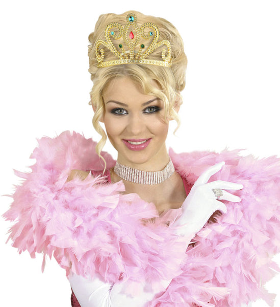 Tiara dorada y decorada COMPLEMENTOS Widmann