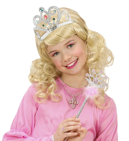 Tiara plateada y decorada COMPLEMENTOS Widmann