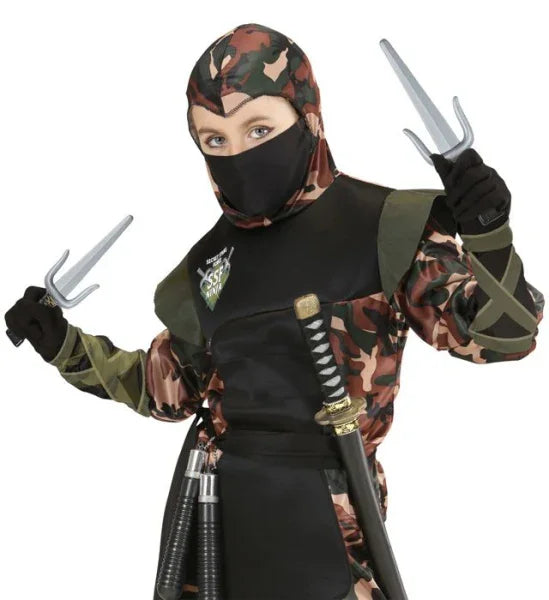 Set de Cuchillos Sai y Estrellas Ninja COMPLEMENTOS Widmann