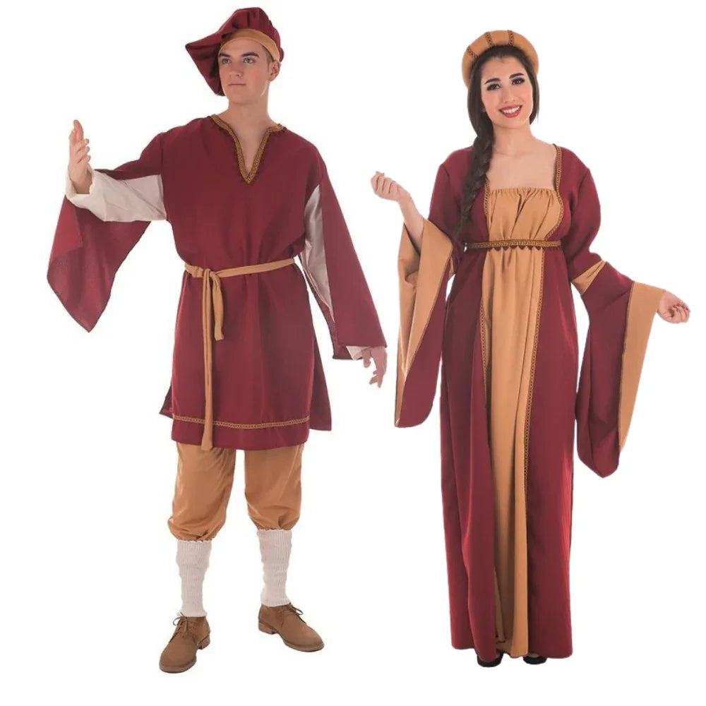 Disfraces en Pareja de Cortesanos Medievales Medievales Disfraces Simon