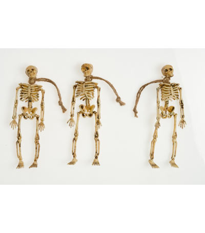 Esqueletos en tamaño pequeño Halloween Widmann