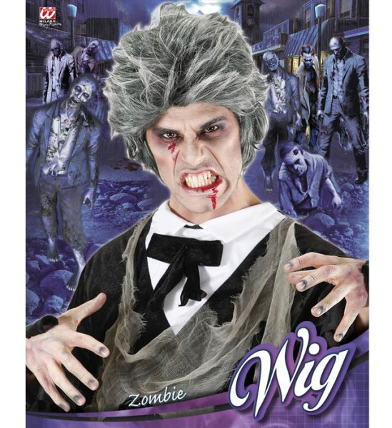 Peluca Canosa de Zombi Corta COMPLEMENTOS Widmann
