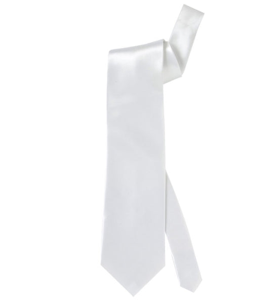 Corbata de Raso Blanca Corbatas, Pajaritas y Tirantes Widmann
