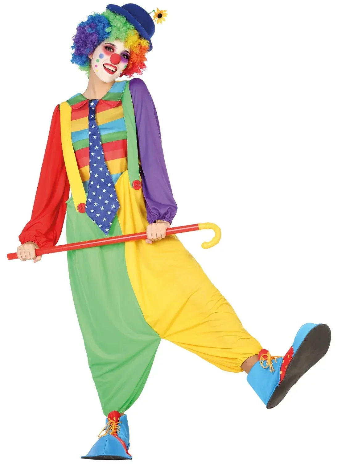 Disfraces en Pareja de Payasos Multicolor Payaso Disfraces Simon