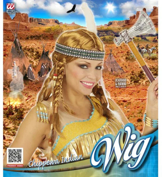 Peluca de India Rubia COMPLEMENTOS Widmann