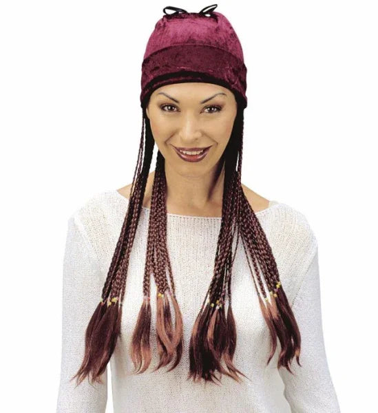 Gorro con Trenzas o Pelo COMPLEMENTOS Widmann