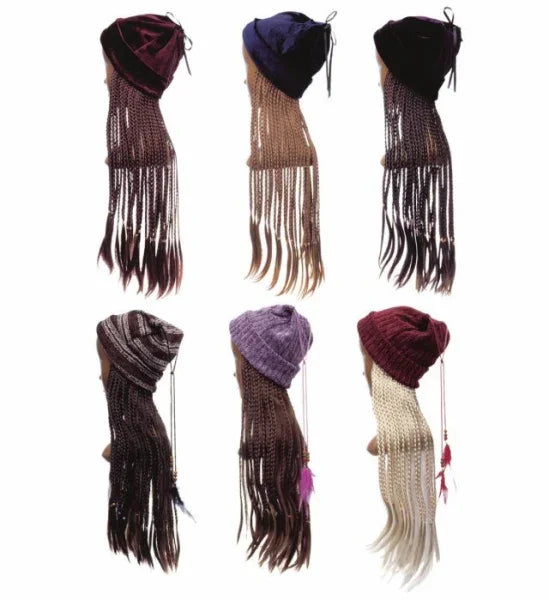 Gorro con Trenzas o Pelo COMPLEMENTOS Widmann