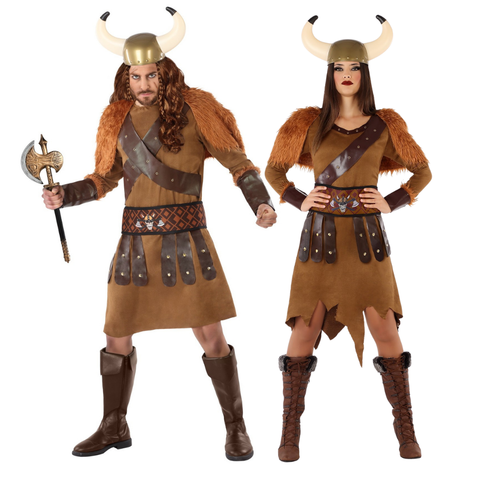 Disfraces en Pareja de Vikingos Bárbaros Vikingos Disfraces Simon