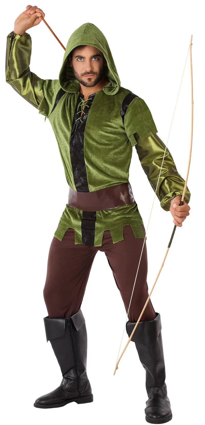 Disfraces en Pareja de Arqueros Medievales del Bosque Robin Hood y Arquero Disfraces Simon