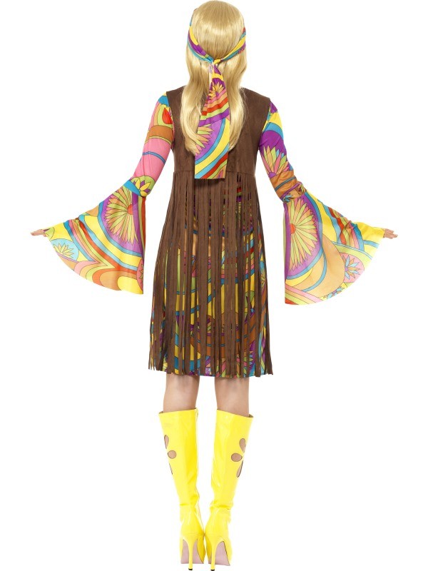 Disfraz de Hippie Años 60 para Mujer Hippies Smiffys