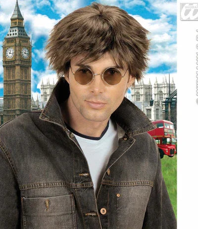 Peluca Castaña Años 90 de Hombre COMPLEMENTOS Widmann