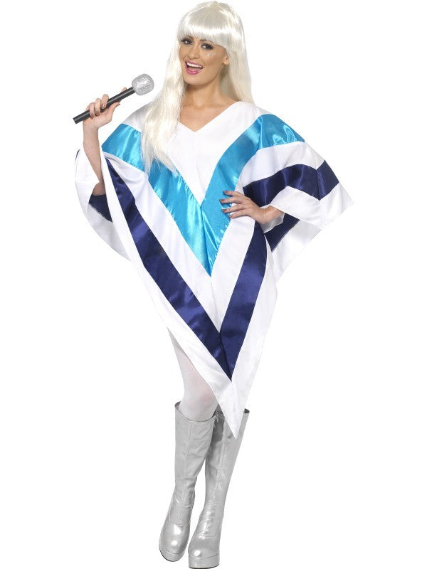 Disfraz de Cantante del Grupo Abba para Mujer Adultos Smiffys