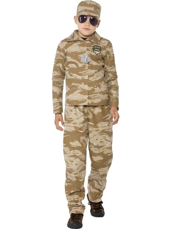 Disfraz de Niño Soldado de Camuflaje INFANTILES Smiffys