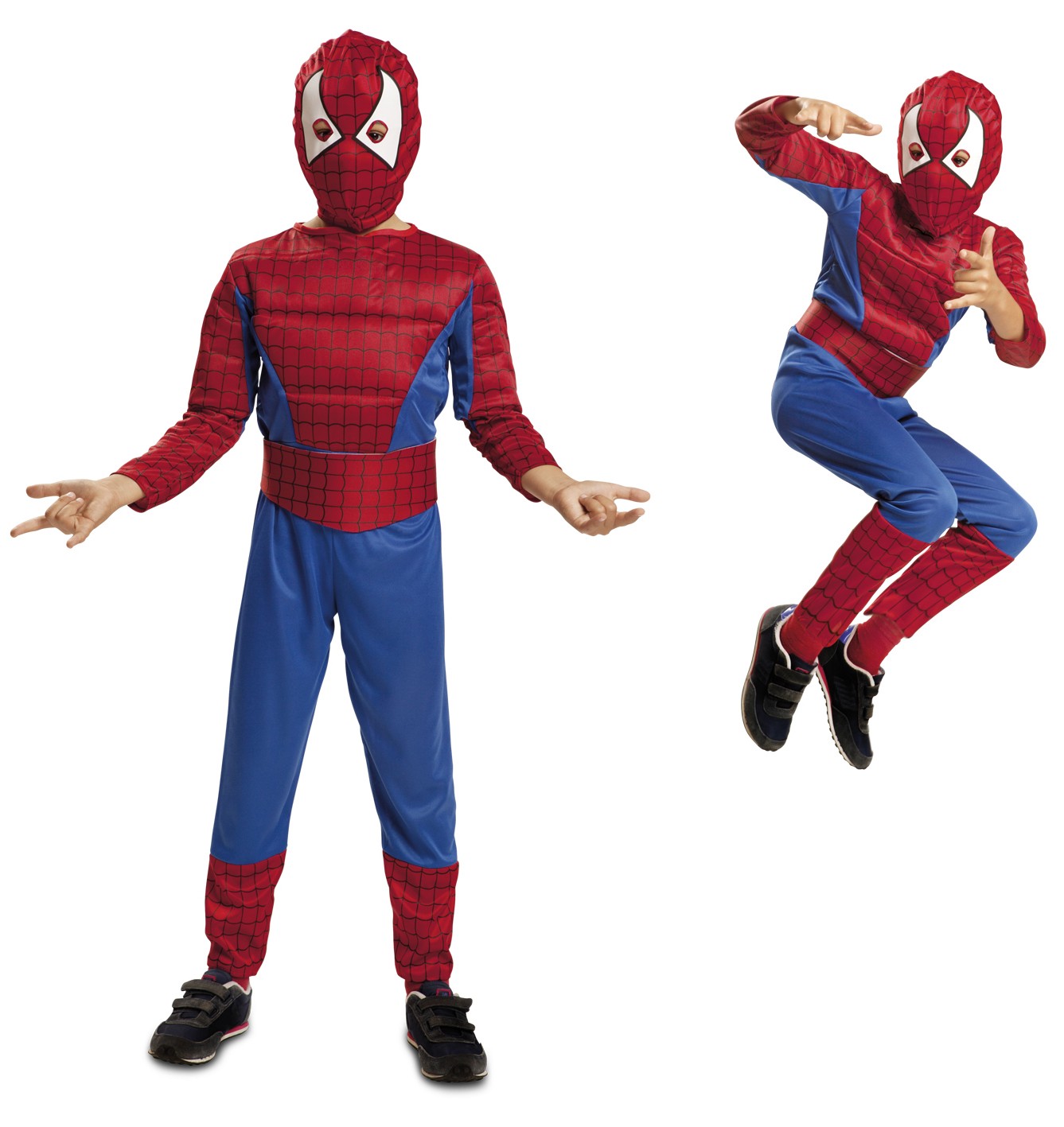 Disfraz de Spiderman con músculo Superhéroes Infantiles Viving