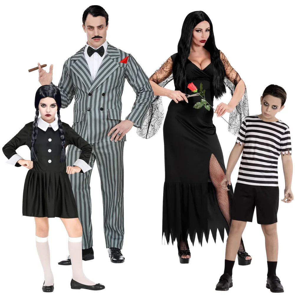 Disfraces para Grupo de La Familia Addams Clásica Familia Addams Disfraces Simon