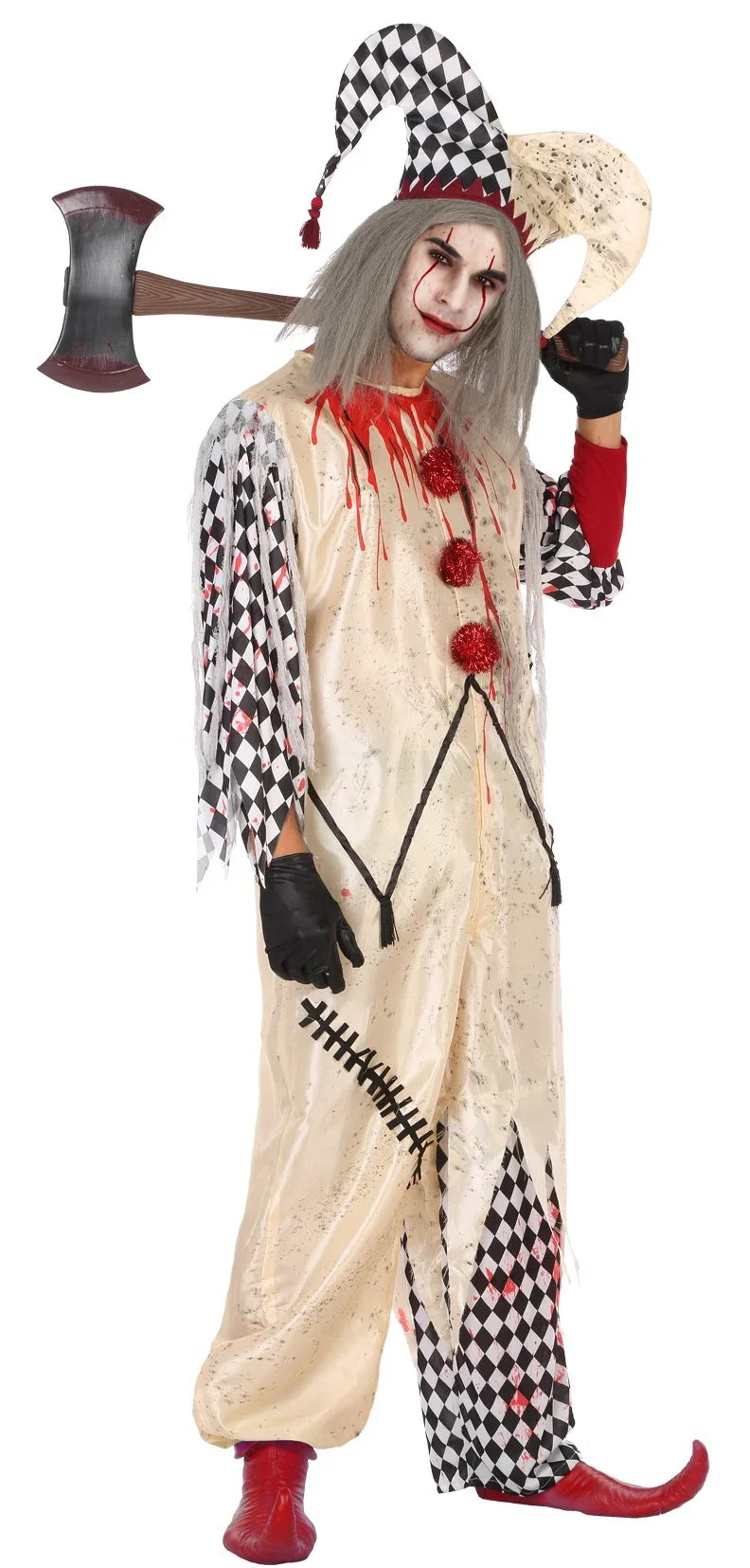 Disfraces en Pareja de Arlequines Sangrientos Payasos Asesinos Disfraces Simon