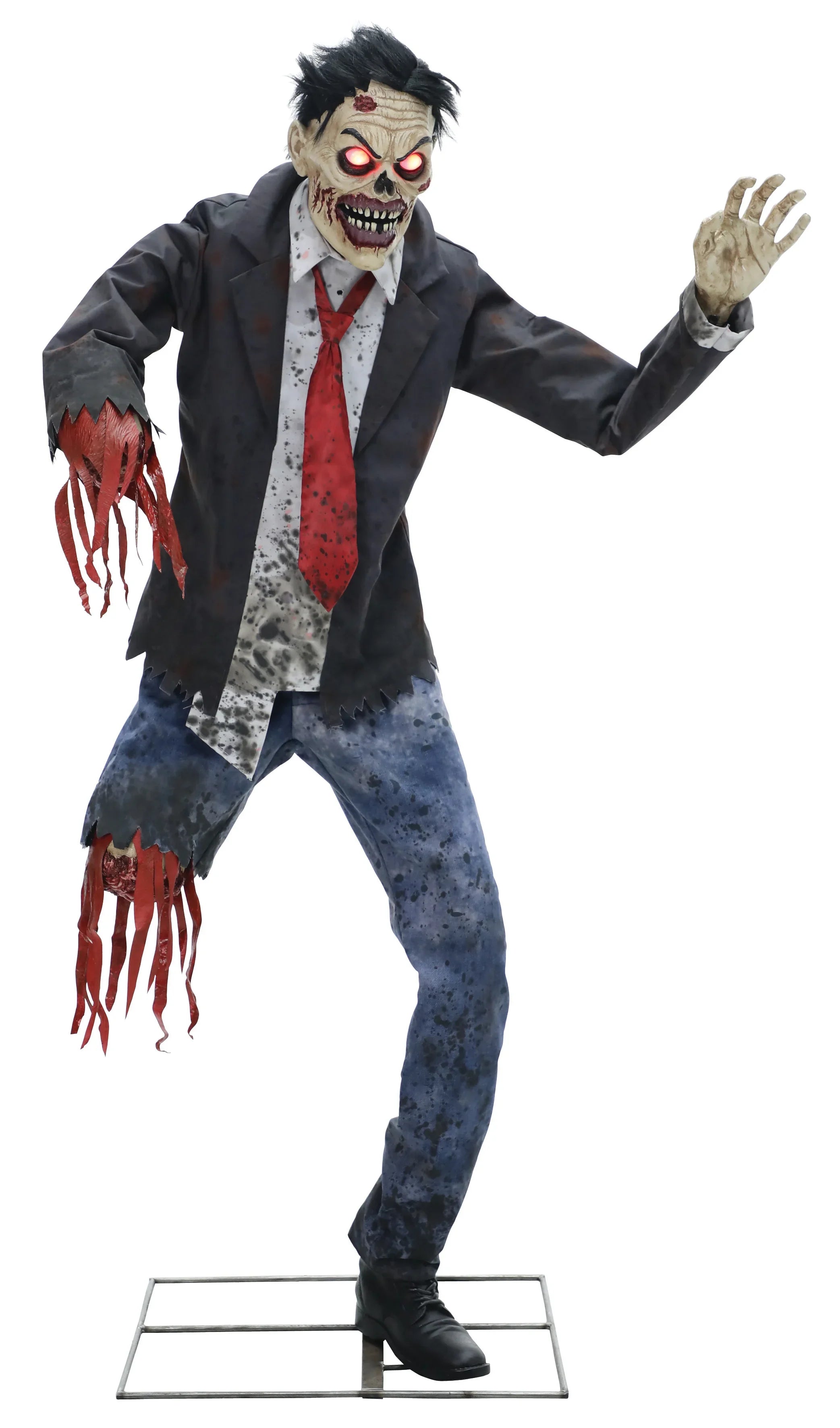 Zombie Sangriento con Movimiento, Luz y Sonido Decoración Halloween Palmer