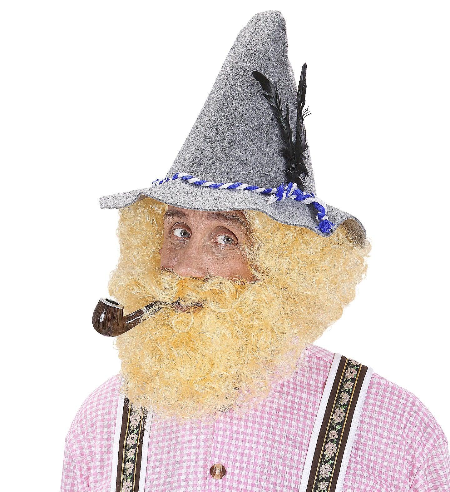 Peluca Rubia Rizosa con Barba COMPLEMENTOS Widmann