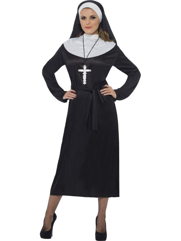 Disfraz de Monja con Cofia para Mujer Monjas Smiffys